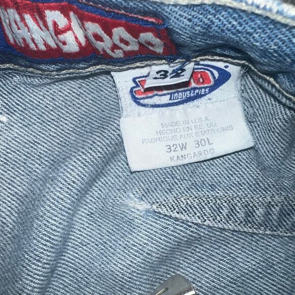 Vintage Y2K JNCO Jeans thrashed Kangaroo wide leg baggy skater distressed grunge - Picture 12 of 14